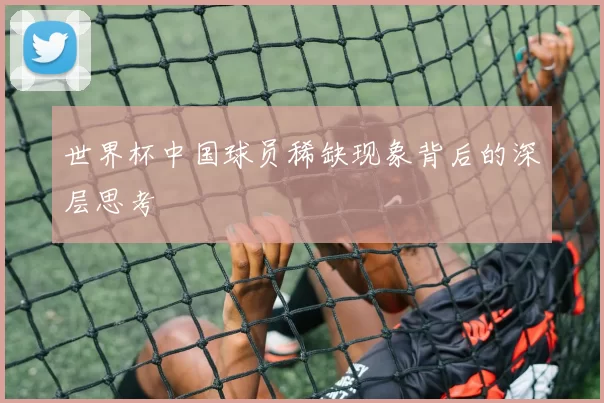 世界杯中国球员稀缺现象背后的深层思考